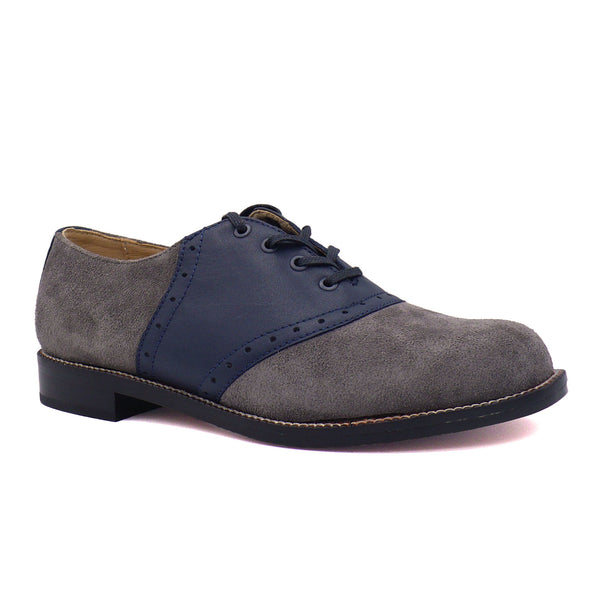 Saddle Oxford - Suede, Oxfords - Re-Mix Vintage Shoes