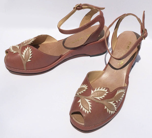 Flora, Wedges - Re-Mix Vintage Shoes