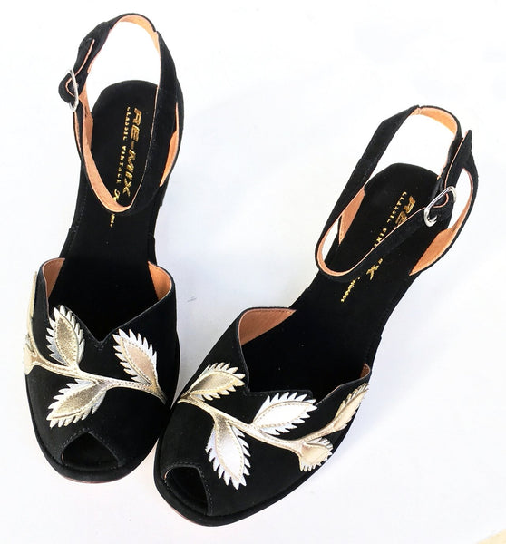 Flora, Wedges - Re-Mix Vintage Shoes