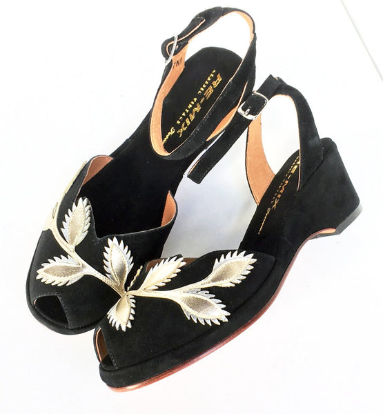 Flora, Wedges - Re-Mix Vintage Shoes