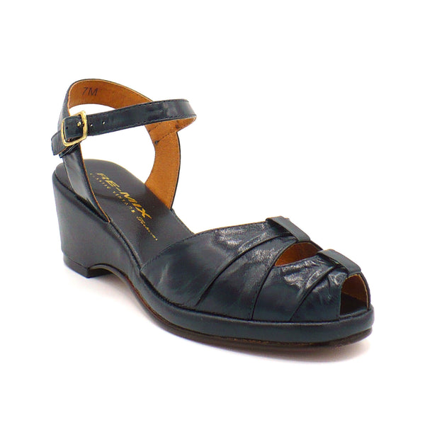 Pleated Toe, Wedges - Re-Mix Vintage Shoes