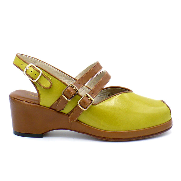 Twin Strap, Wedges - Re-Mix Vintage Shoes