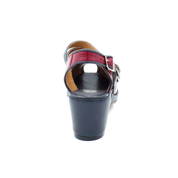 Twin Strap, Wedges - Re-Mix Vintage Shoes