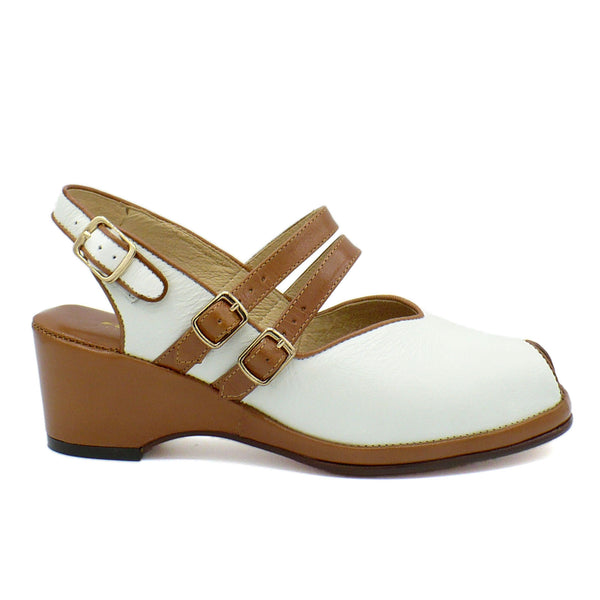 Twin Strap, Wedges - Re-Mix Vintage Shoes