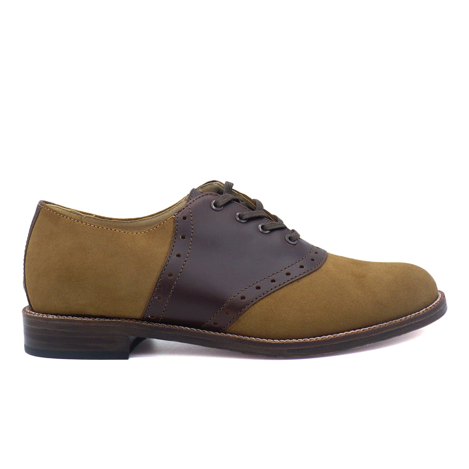その他 TEN SADDLE SUEDE S BROWN Saddle Oxford - Suede – Re-Mix Vintage Shoes