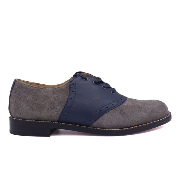 Saddle Oxford - Suede, Oxfords - Re-Mix Vintage Shoes
