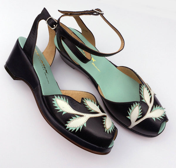 Flora, Wedges - Re-Mix Vintage Shoes