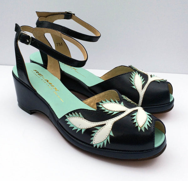 Flora, Wedges - Re-Mix Vintage Shoes