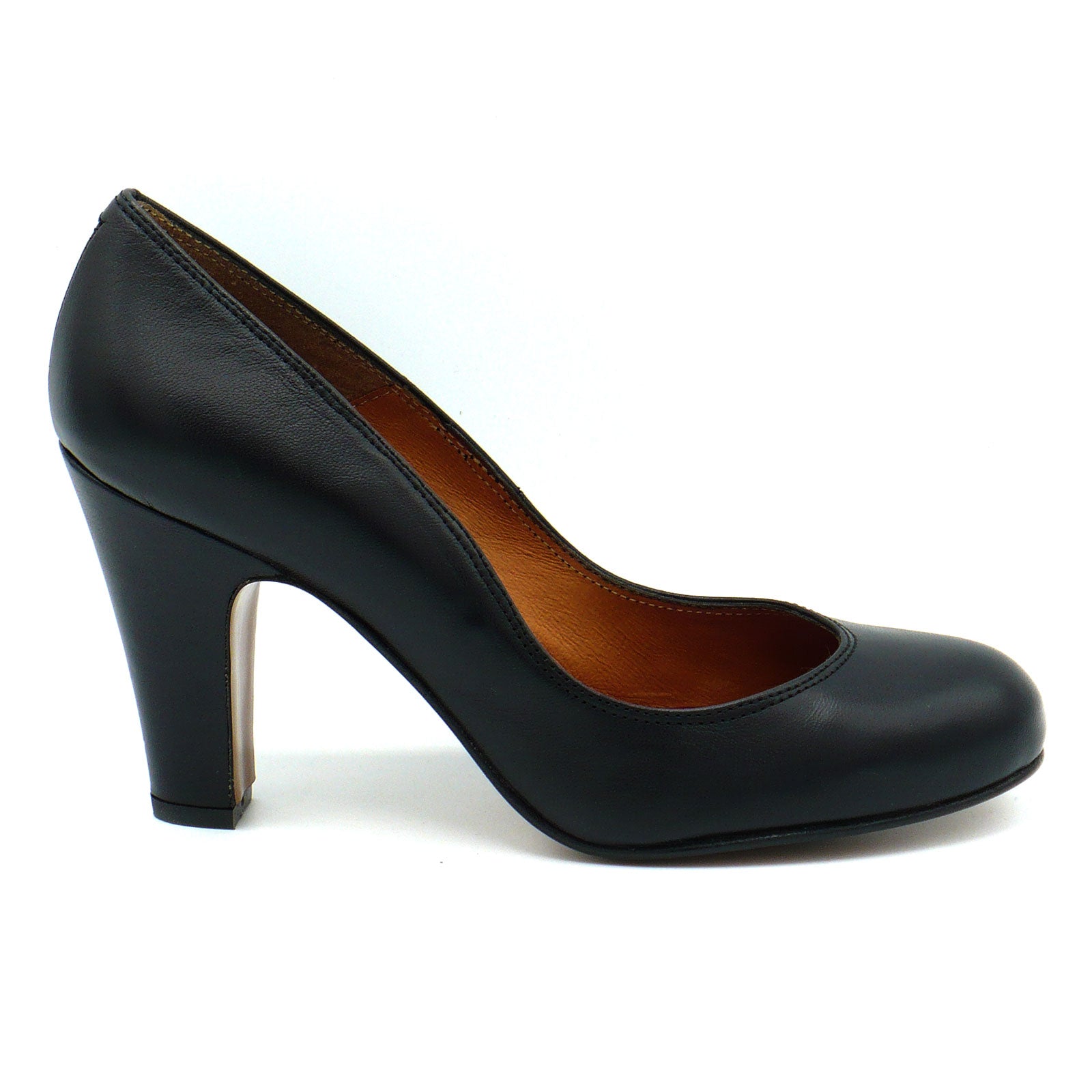 靴 CLANE MIX LINE PUMPS Kate Whitcomb Block Heels | Lucy Champagne | Pearl and