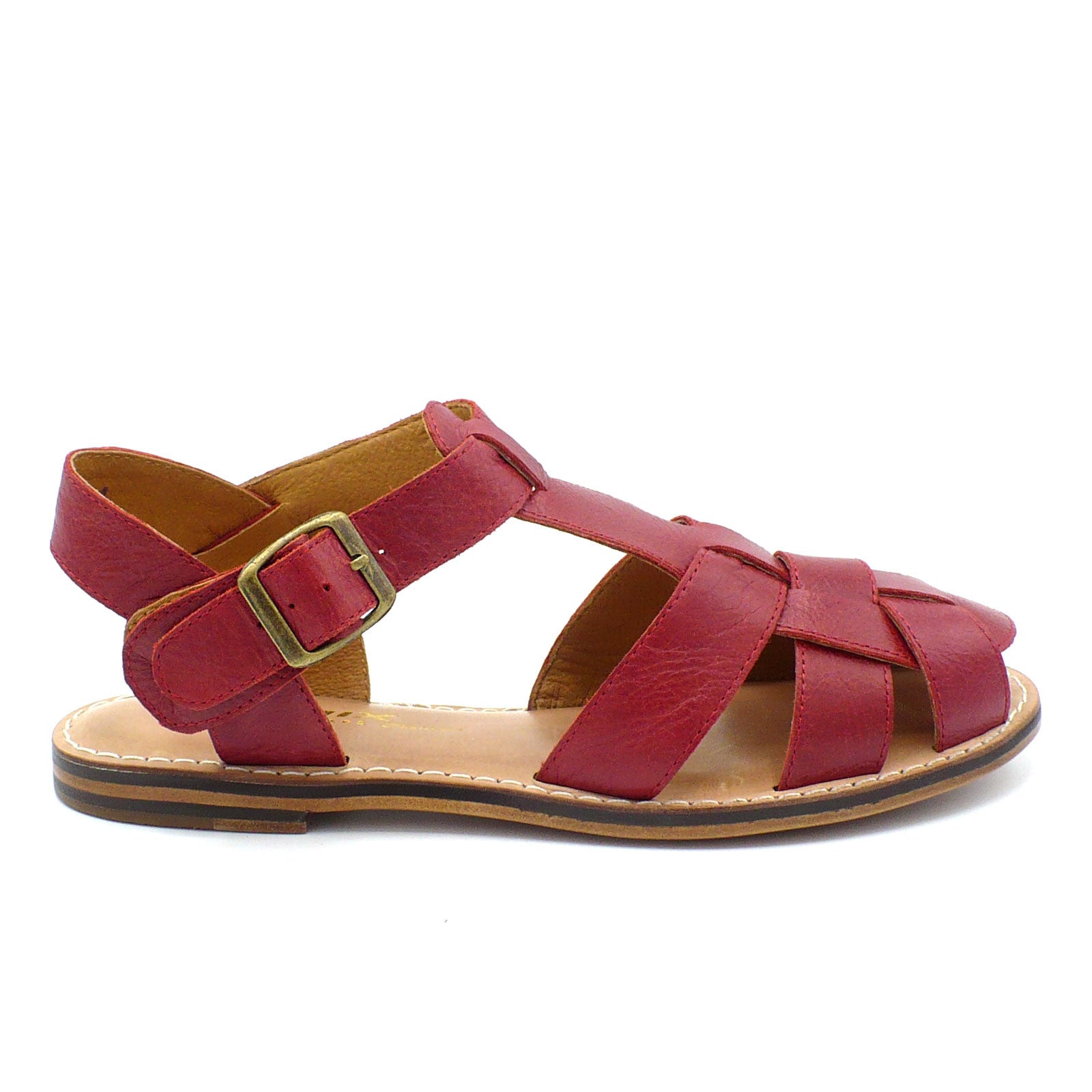 サンダル・ミュール ^MACMOC^ Rosso Minimal One Buckle Flat Sandals 3 Colors 15cm B11740MFL310154.6024.1.H1.jpg?