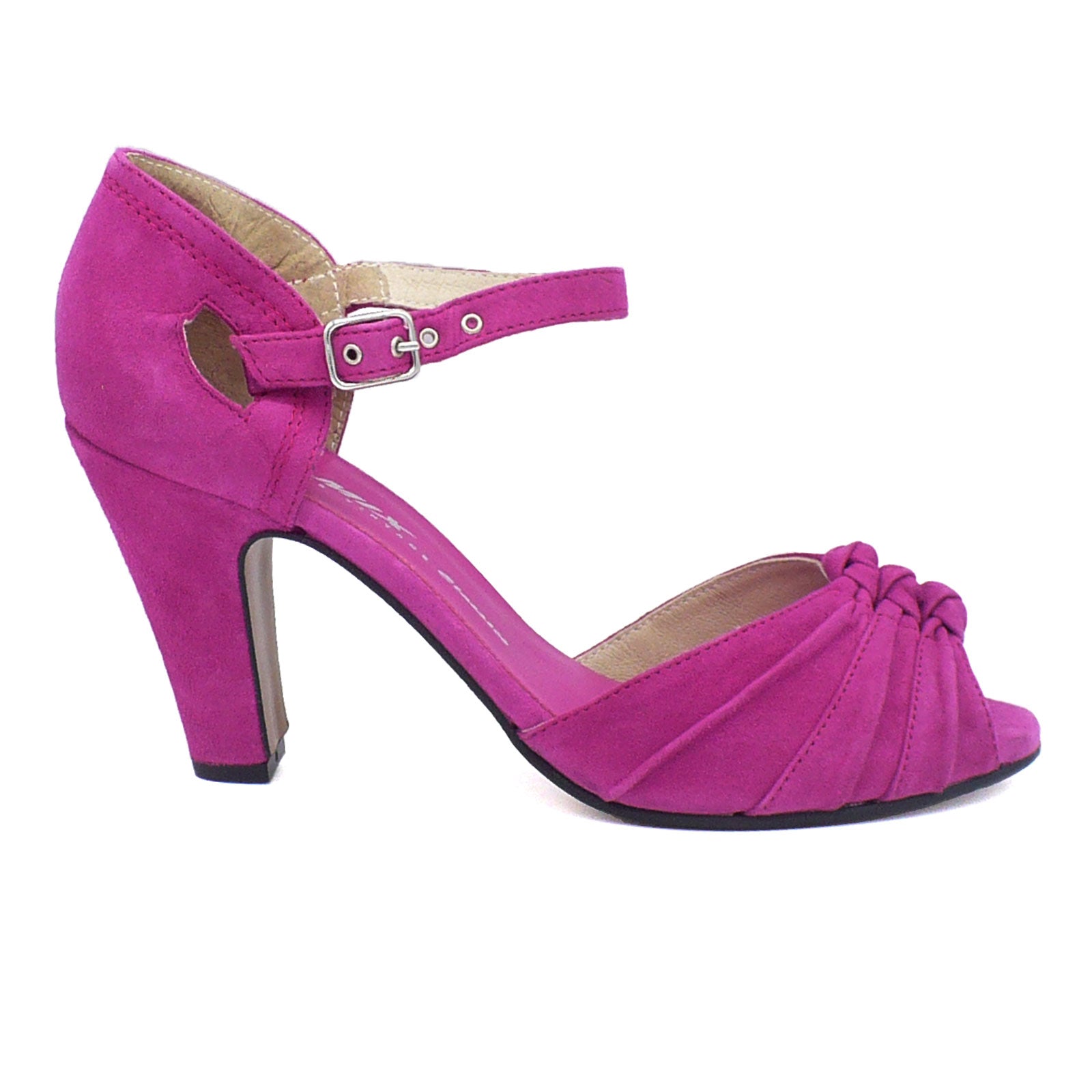 【USED】✨Repetto スモーキーピンク ✨ウェッジヒール Re-Mix-Ritz-Fuchsia-Suede-