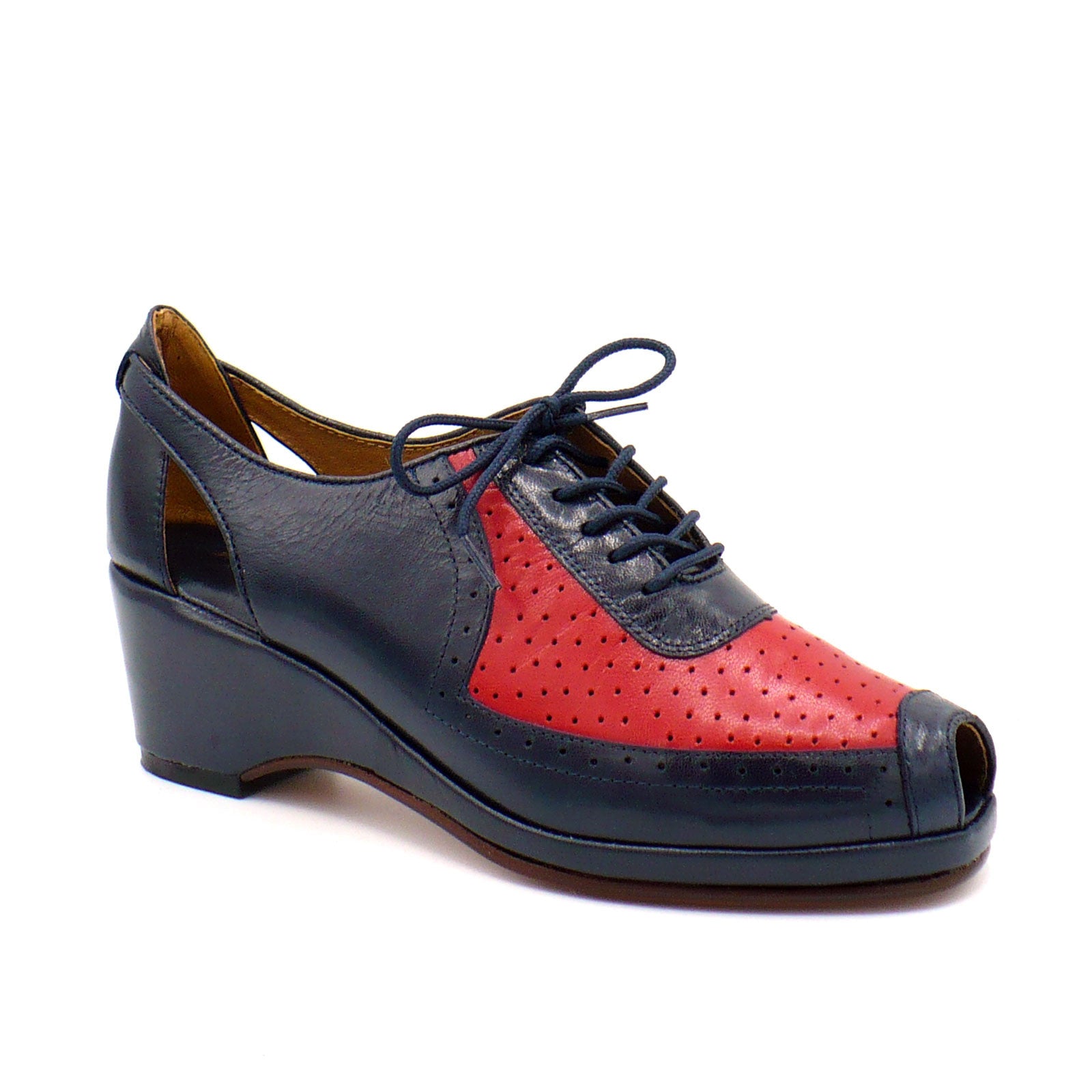 靴 70s J&M Aristocraft Spade sole Spectator Vintage TAILOR MADE Brand Spade Sole SPECTATOR, Circa 1940